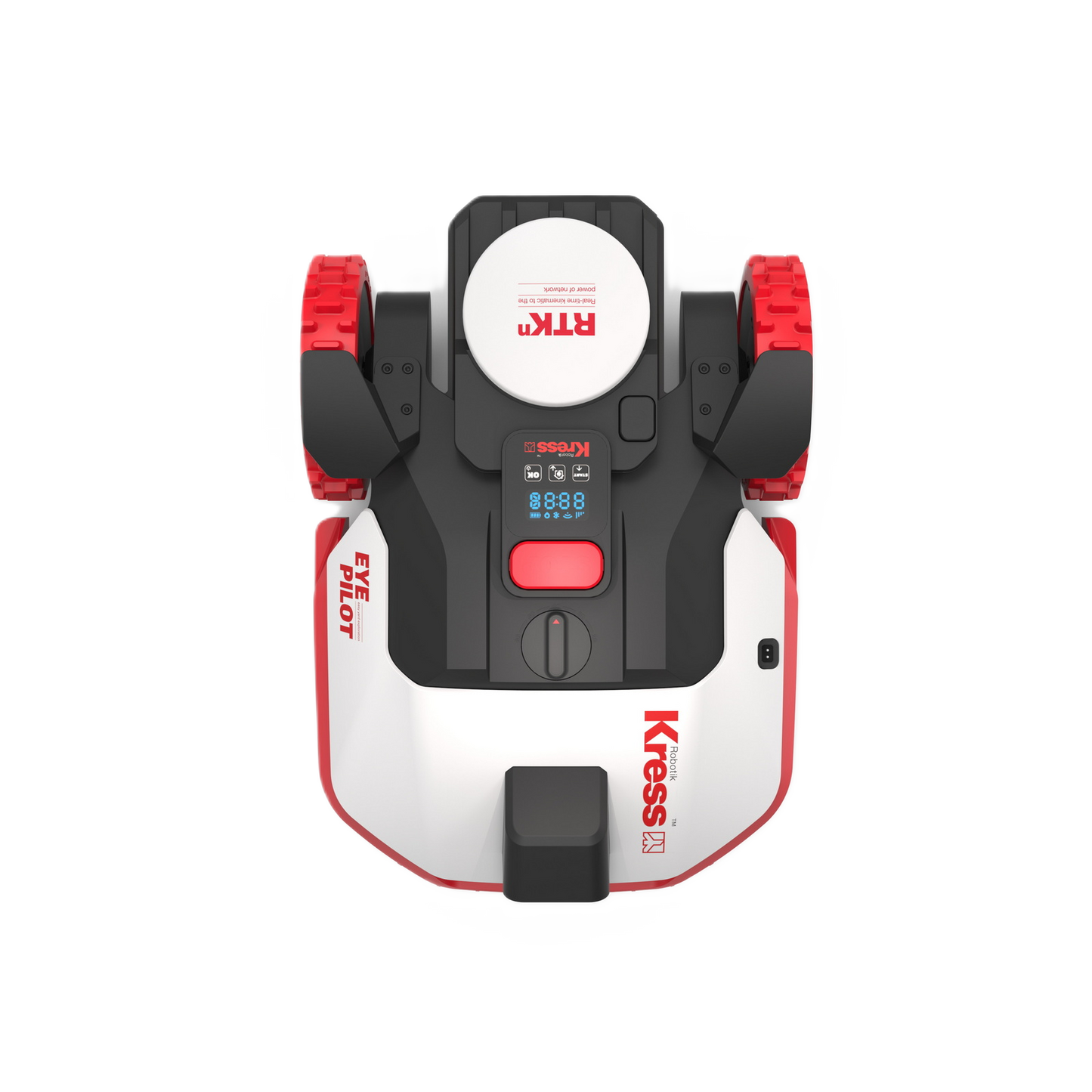 Draufsicht eines Kress Eyepilot 250E und 251E Maehroboters