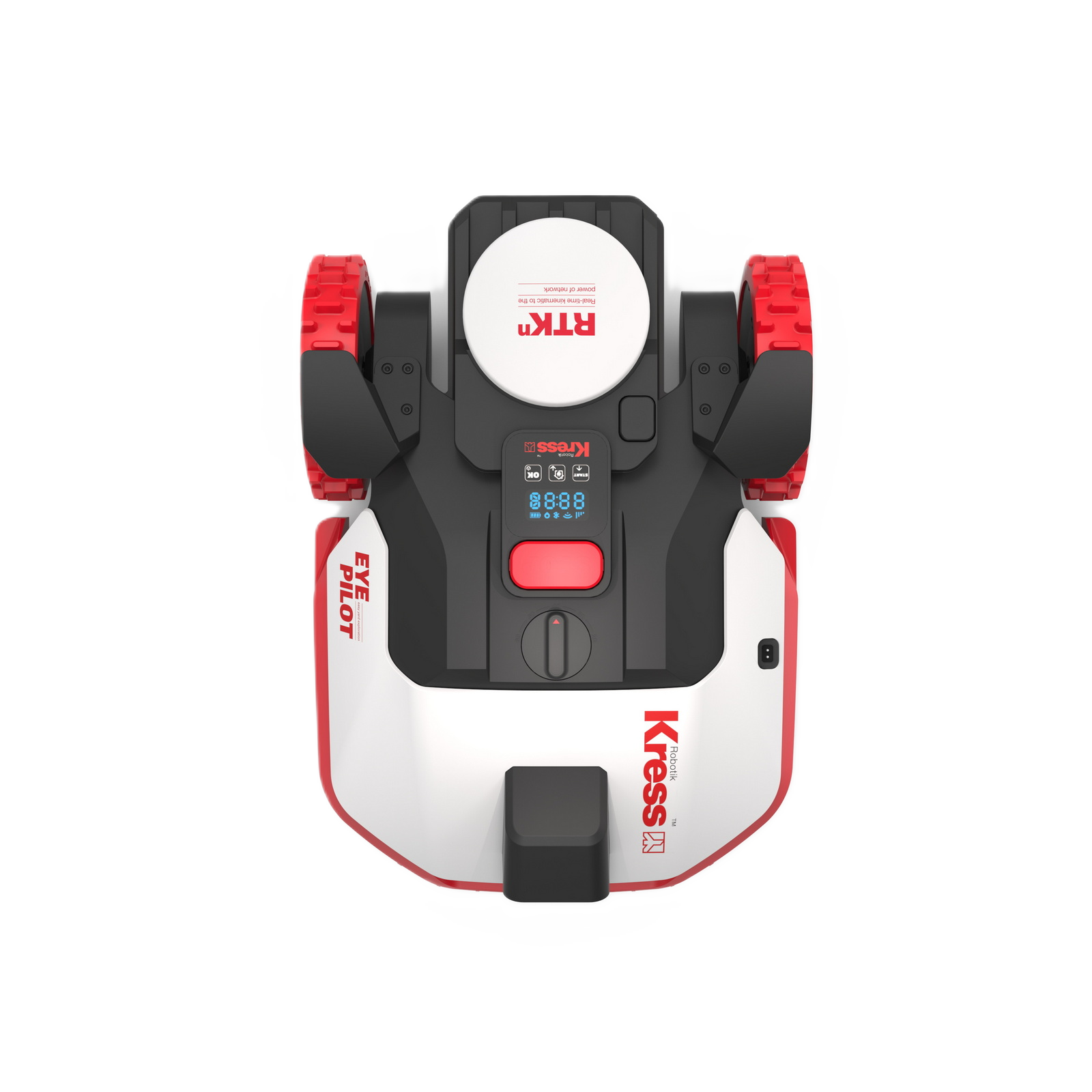 Draufsicht eines Kress Eyepilot 250E und 251E Maehroboters