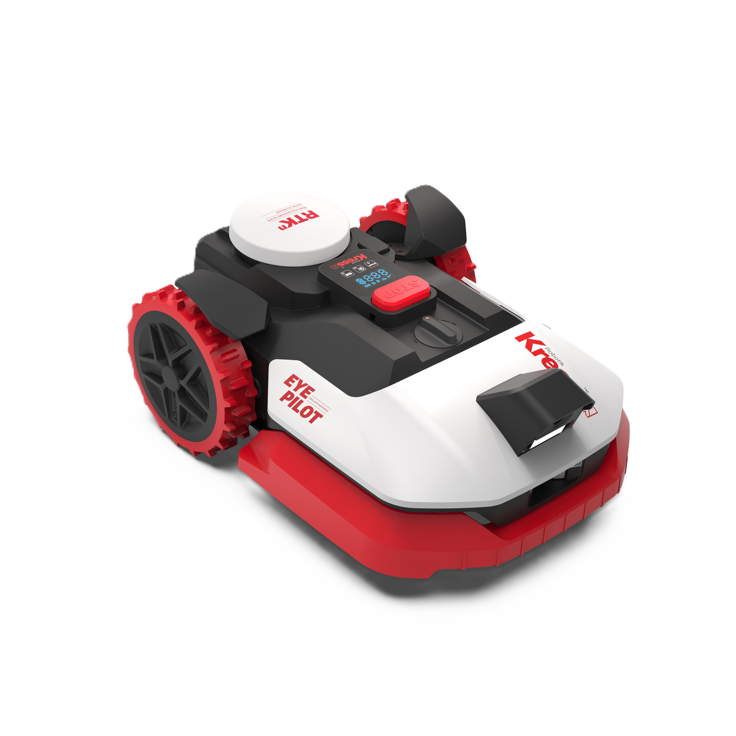 Frontansicht eines Kress Eyepilot 250E und 251E Maehroboters