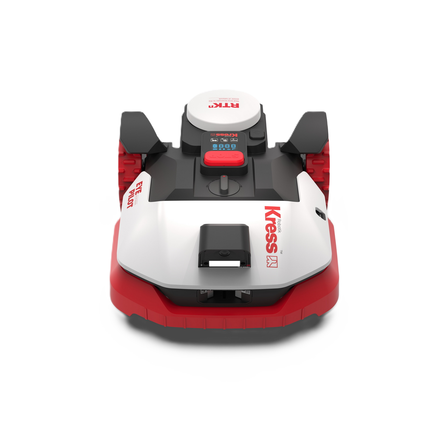 Frontansicht eines Kress Eyepilot 250E und 251E Maehroboters