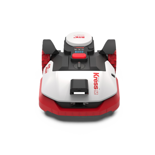 Frontansicht eines Kress Eyepilot 250E und 251E Maehroboters