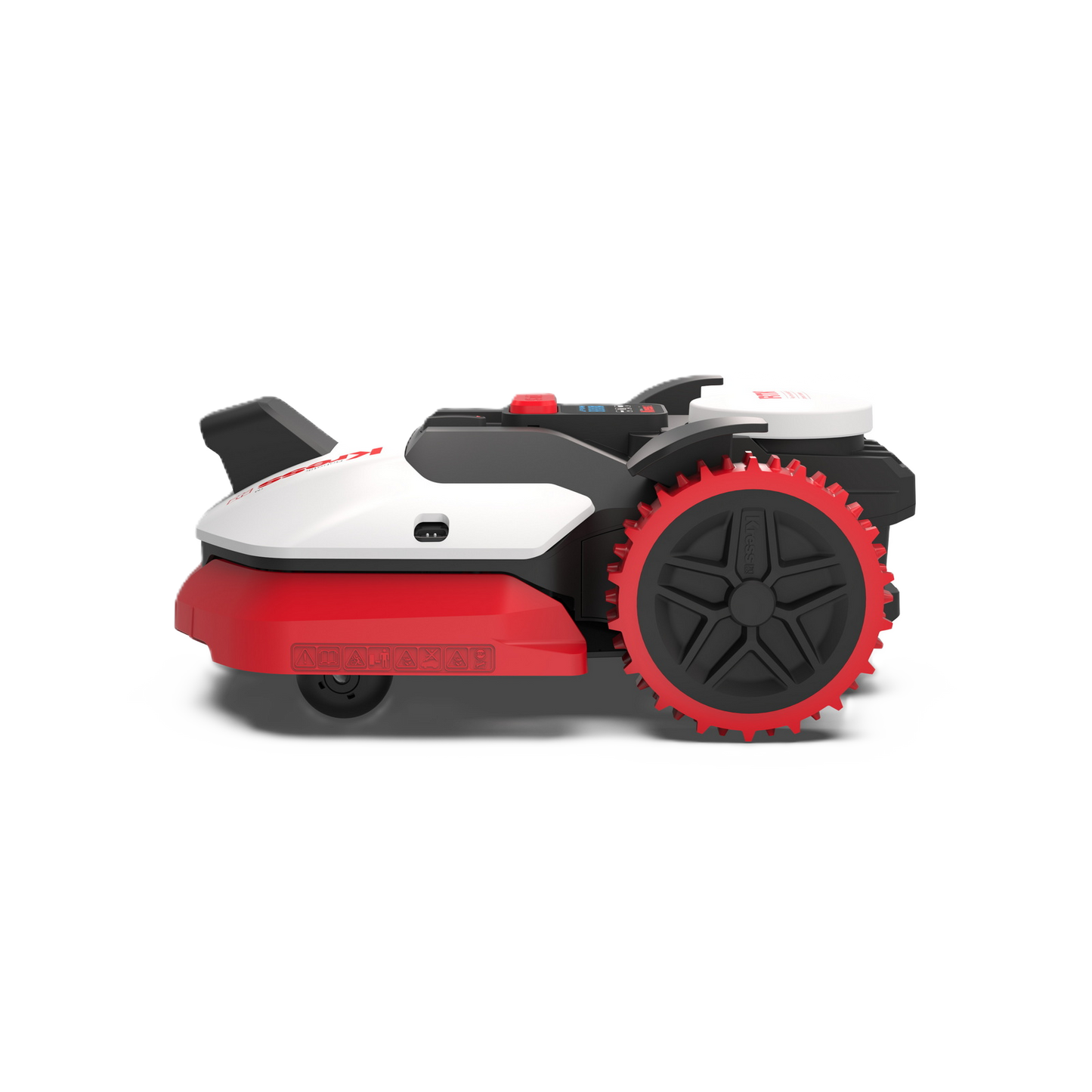 Seitenansicht eines Kress Eyepilot 250E und 251E Maehroboters