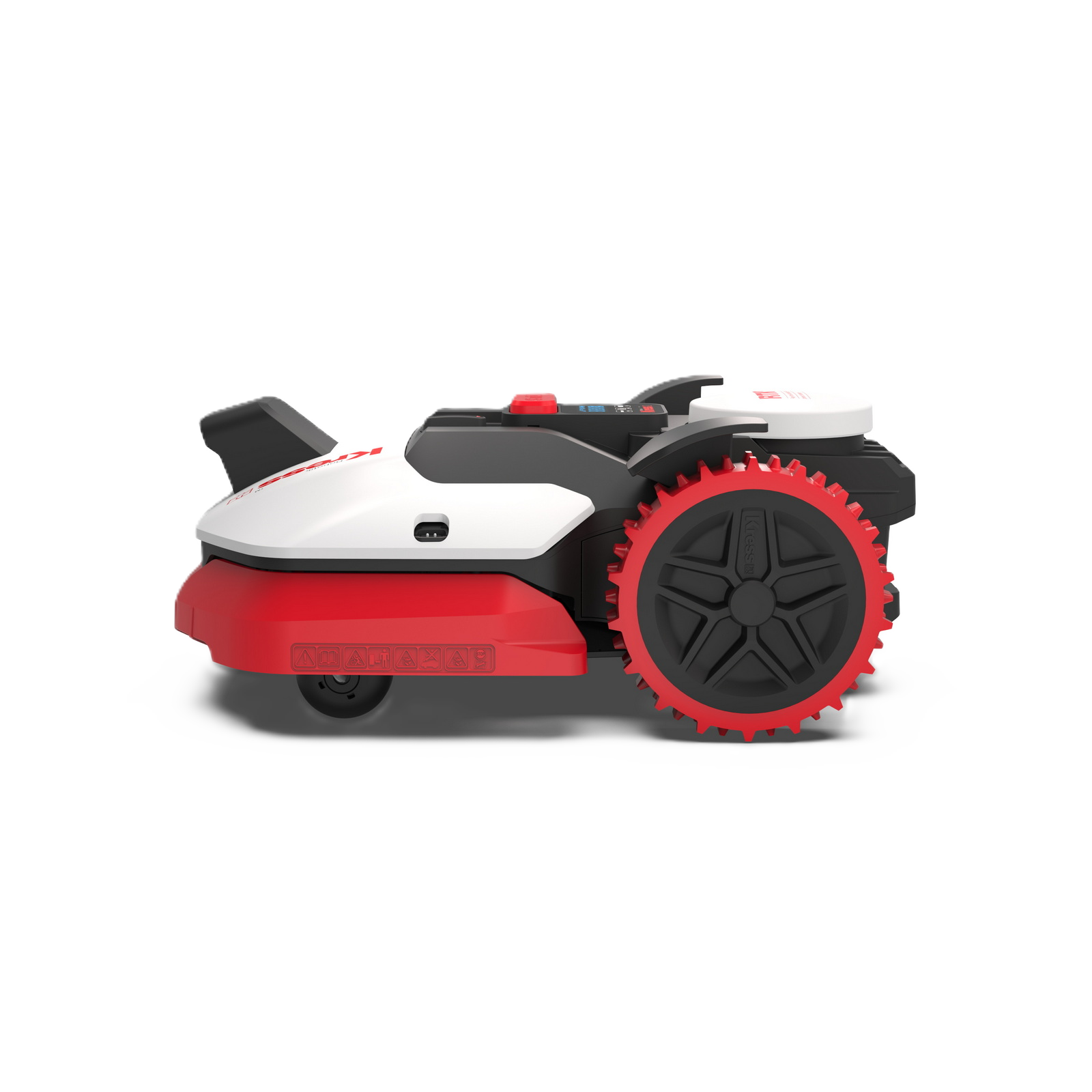 Seitenansicht eines Kress Eyepilot 250E und 251E Maehroboters