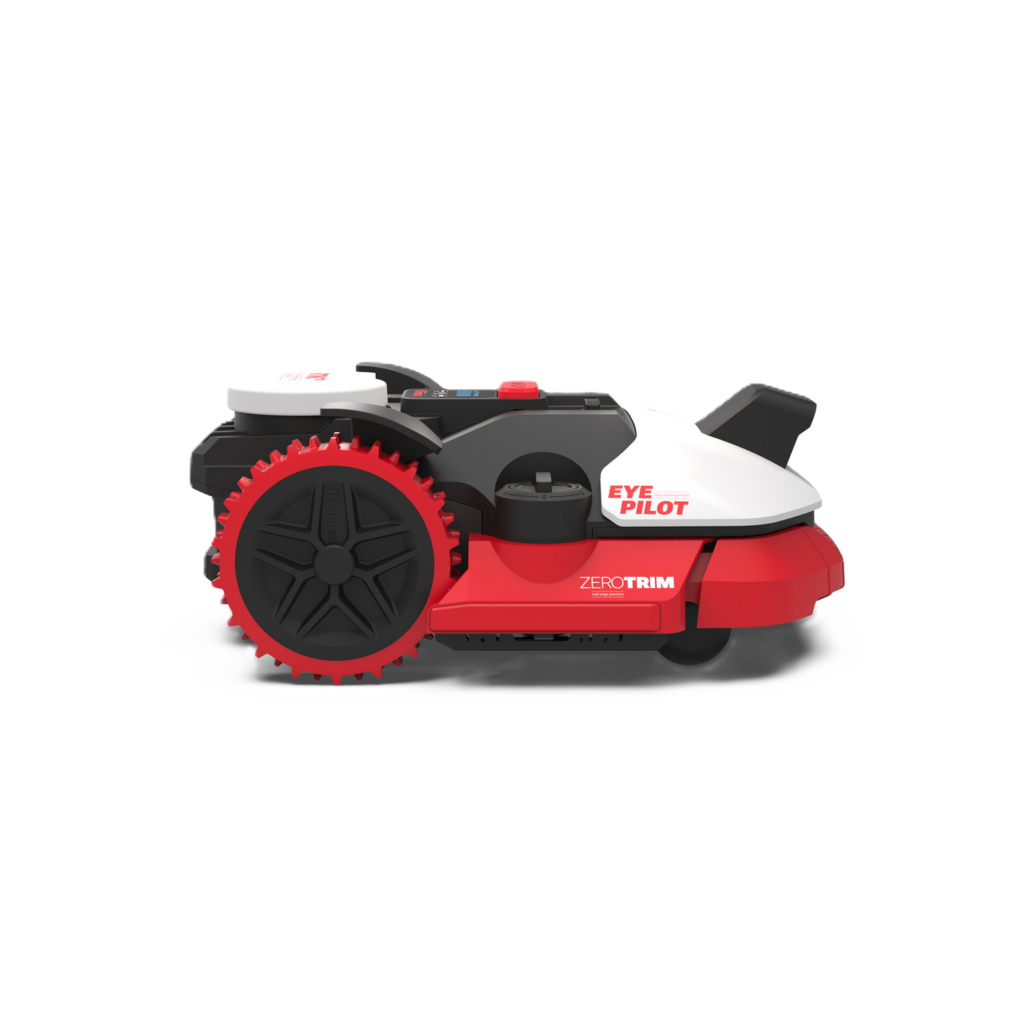 Seitenansicht eines Kress Eyepilot 260E Maehroboters