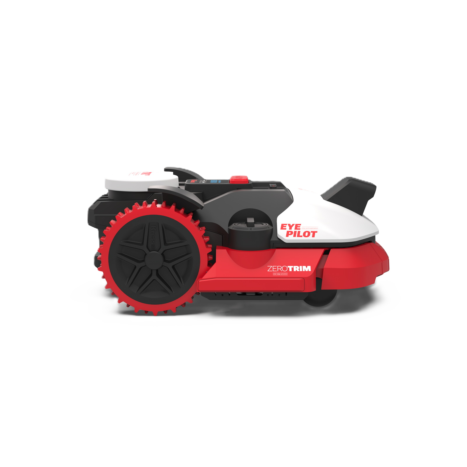 Seitenansicht eines Kress Eyepilot 260E Maehroboters