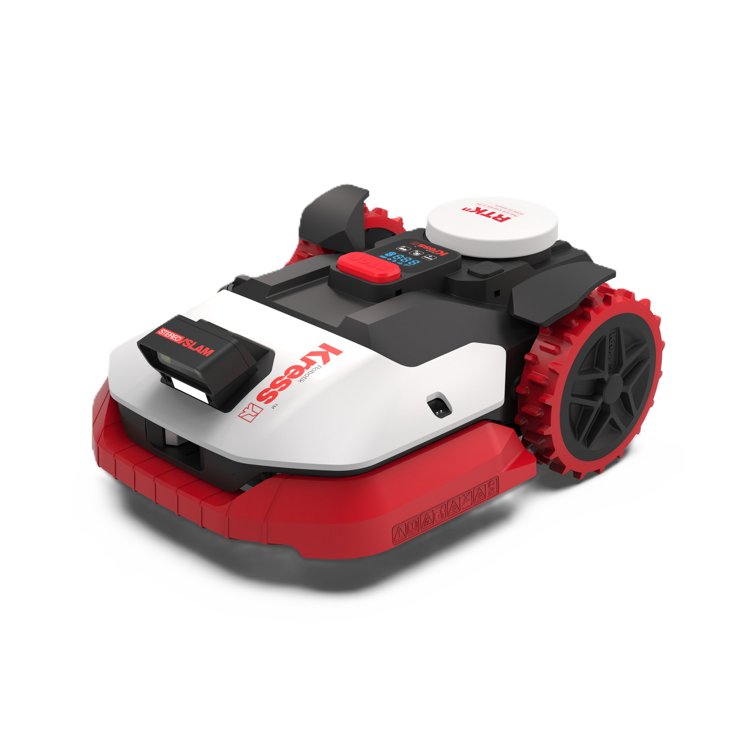 Seitenansicht eines Kress Eyepilot 261E, 271E, 273E und 274E Maehroboters