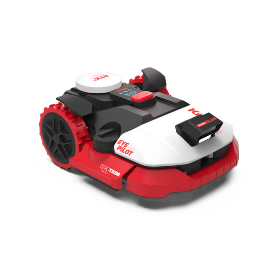 Seitenansicht eines Kress Eyepilot 261E, 271E, 273E und 274E Maehroboters