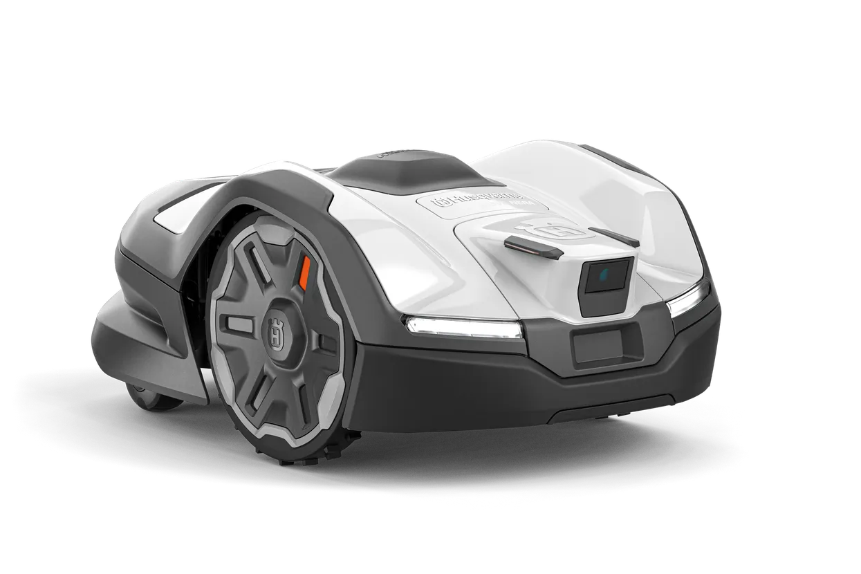 Seitenansicht eines Husqvarna Automower 405VE Nera