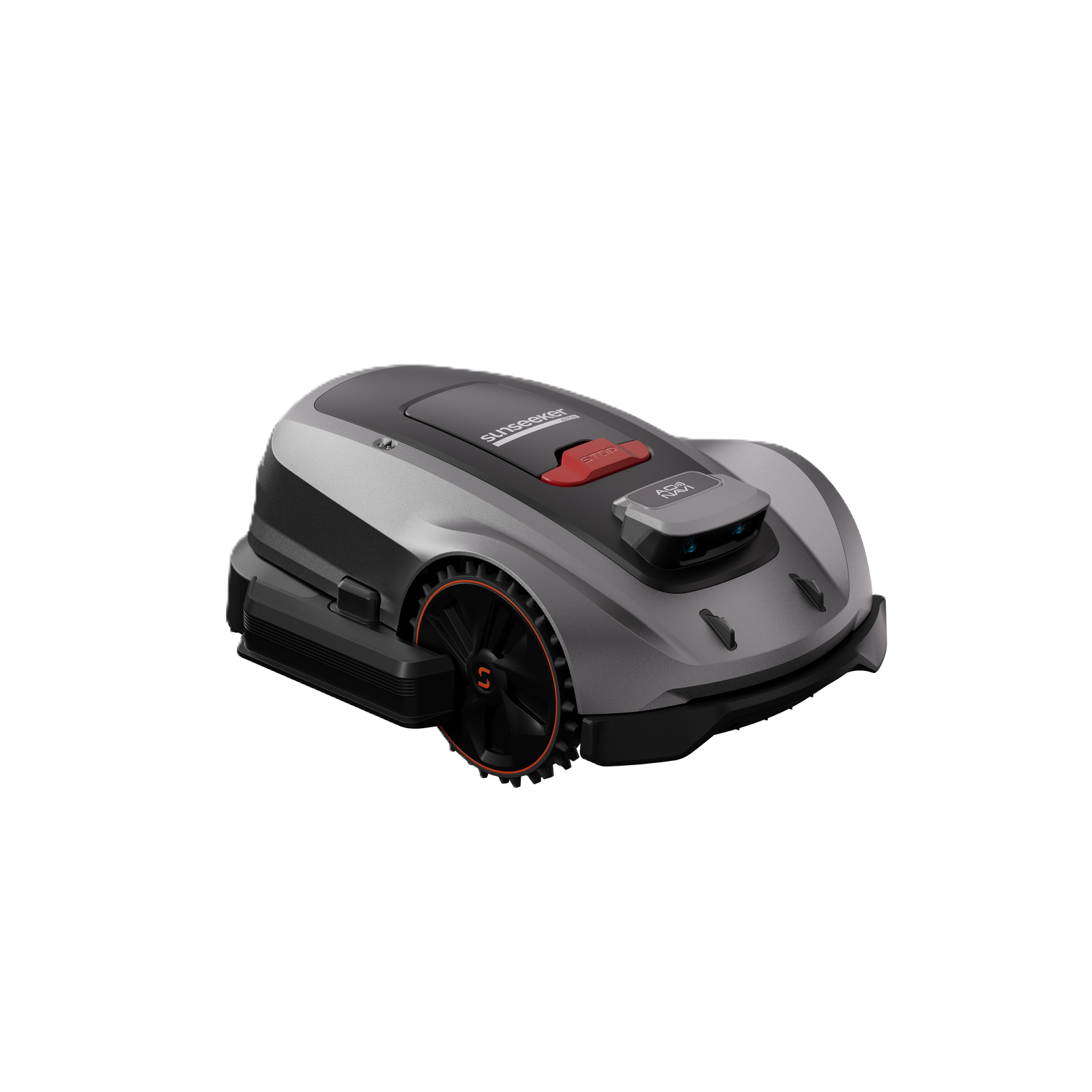 Seitenansicht eines Sunseeker Elite X3 Maehroboters