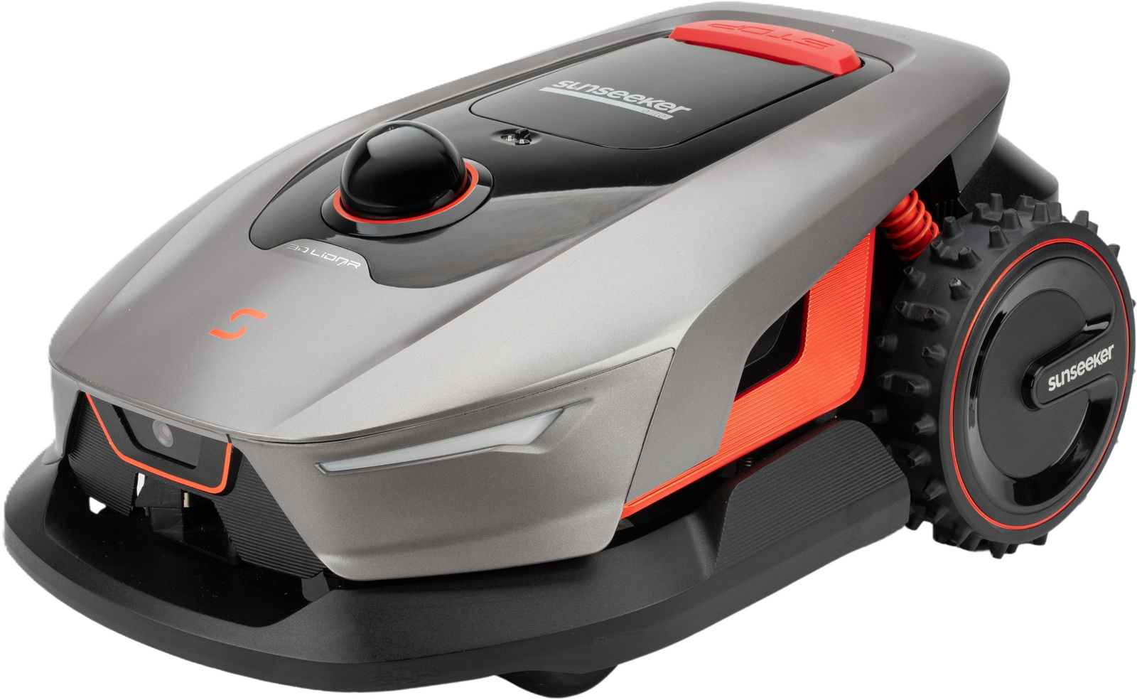 Seitenansicht eines Sunseeker Elite X4 Maehroboters