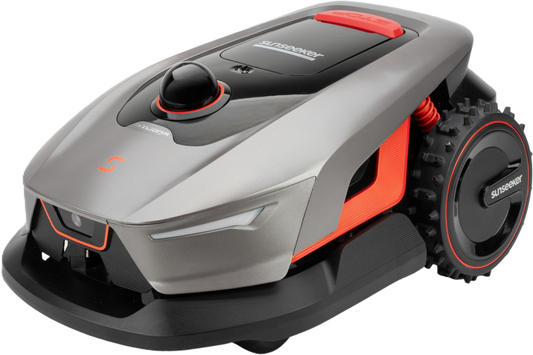 Seitenansicht eines Sunseeker Elite X4 Maehroboters