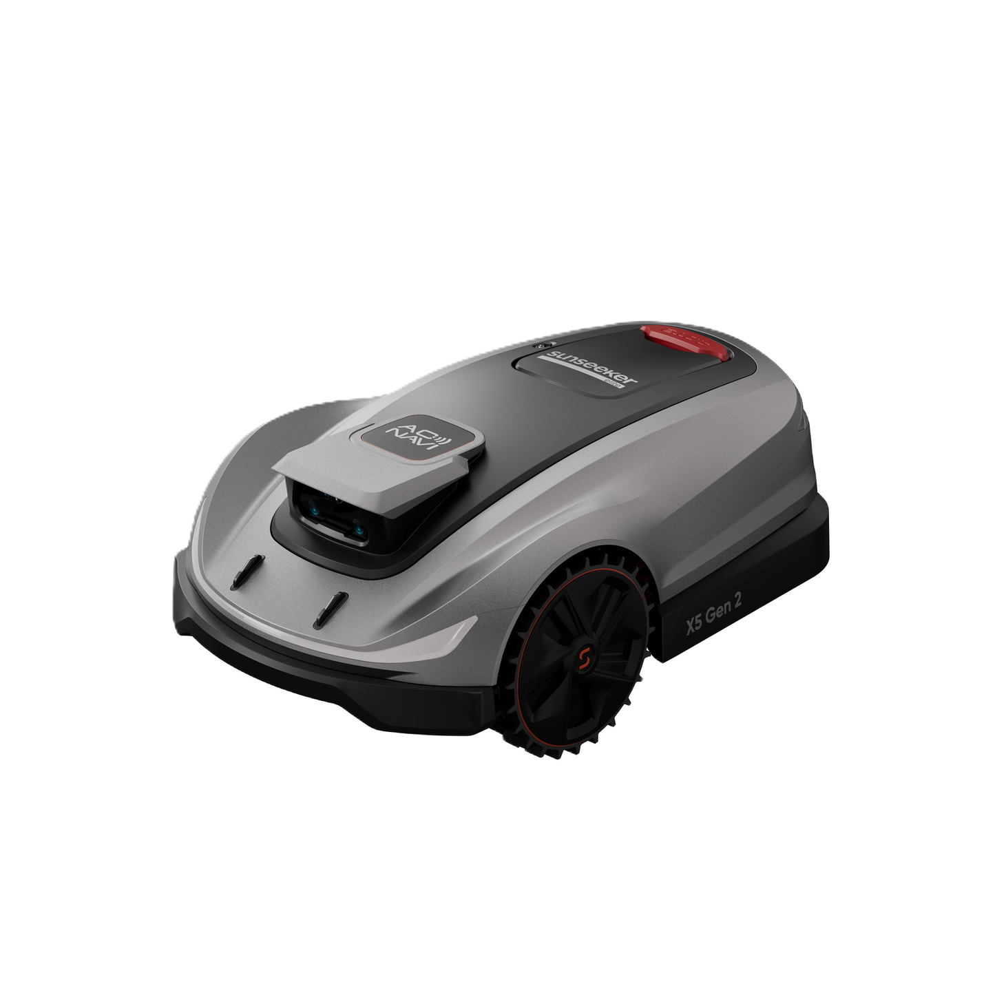 Seitenansicht eines Sunseeker Elite X5 Maehroboters