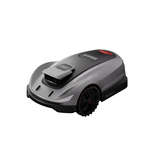 Seitenansicht eines Sunseeker Elite X5 Maehroboters