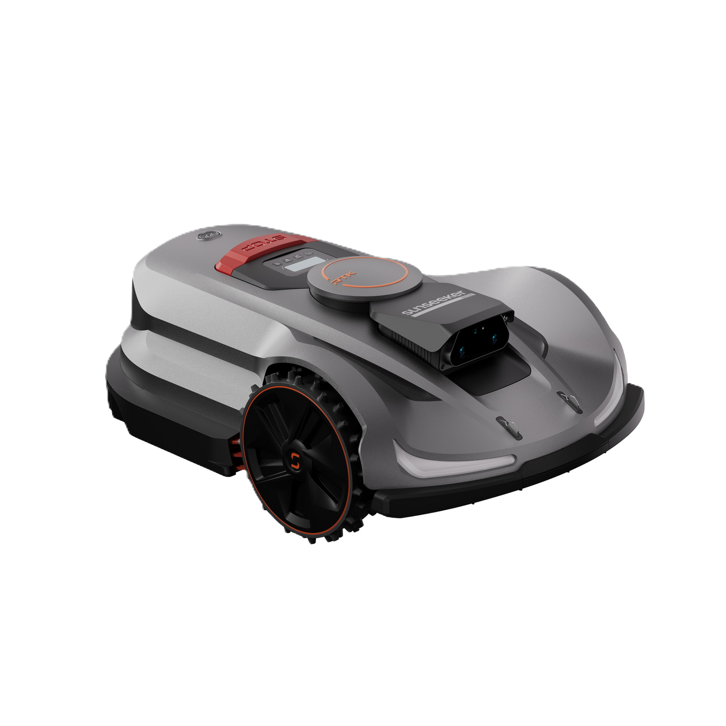 Seitenansicht eines Sunseeker Elite X7 Maehroboters