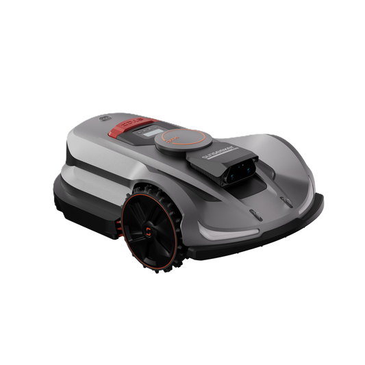 Seitenansicht eines Sunseeker Elite X7 Maehroboters