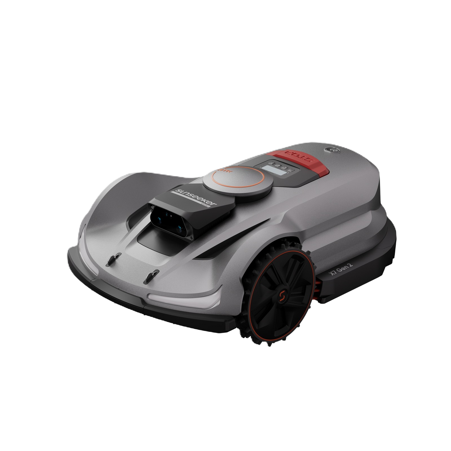 Seitenansicht eines Sunseeker Elite X7 Maehroboters