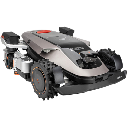 Seitenansicht eines Sunseeker Elite X9 Maehroboters