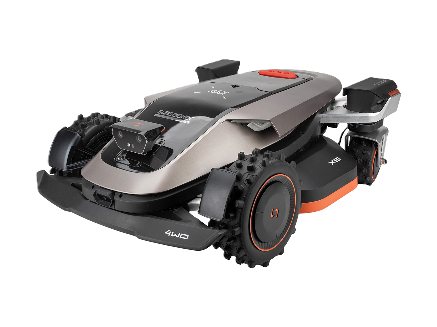 Seitenansicht eines Sunseeker Elite X9 Maehroboters