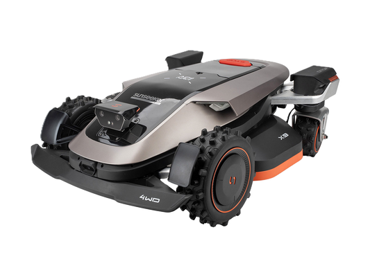 Seitenansicht eines Sunseeker Elite X9 Maehroboters